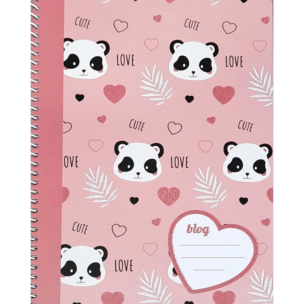 B'Log Panda Τετράδιο Σπιράλ 17x25 1 Θέμα 80 Φύλλων (117134) B'Log Panda Τετράδιο Σπιράλ 17x25 1 Θέμα 80 Φύλλων (117134)