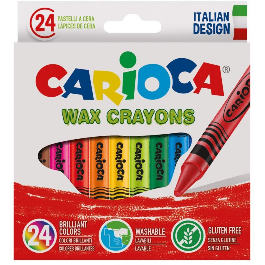 Carioca Σετ Κηρομπογιές Extra Smooth 24τμχ (42366) Carioca Σετ Κηρομπογιές Extra Smooth 24τμχ (42366)