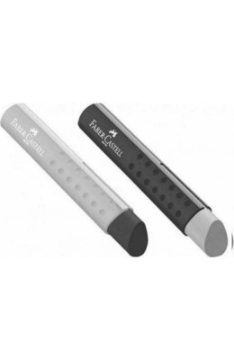 Faber-Castell Γόμα για Μολύβι Grip Tri Λευκό Μαύρο (182336)