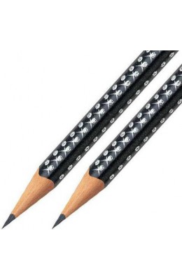 Faber-Castell Sparkle Μολύβι B Μαύρο Μεταλλικό