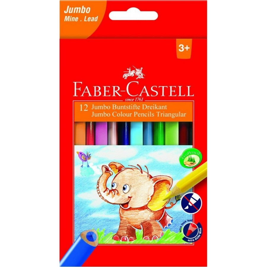 Faber-Castell Jumbo 12τμχ Faber-Castell Jumbo 12τμχ