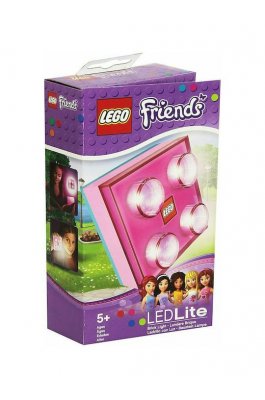 Lego Led Παιδικό Διακοσμητικό Φωτιστικό Friends Brick Light  Μωβ  (LGL-BP2F)