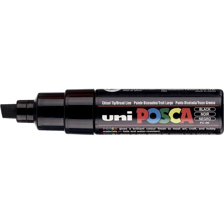 Uni-Ball Posca Ανεξίτηλος Μαρκαδόρος 8mm Μαύρος (PC8K) Uni-Ball Posca Ανεξίτηλος Μαρκαδόρος 8mm Μαύρος (PC8K)