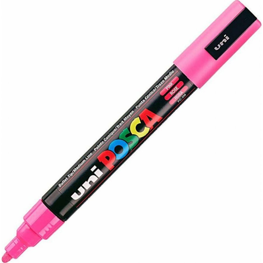 Uni-Ball Posca Ανεξίτηλος Μαρκαδόρος 1.8-2.5mm Ροζ (PC5M) Uni-Ball Posca Ανεξίτηλος Μαρκαδόρος 1.8-2.5mm Ροζ (PC5M)