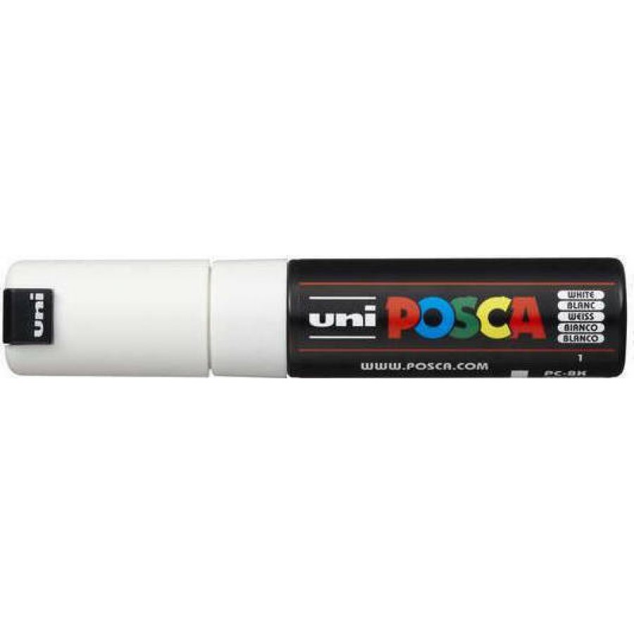 Uni-Ball Posca Ανεξίτηλος Μαρκαδόρος 8mm Λευκός (PC8K) Uni-Ball Posca Ανεξίτηλος Μαρκαδόρος 8mm Λευκός (PC8K)