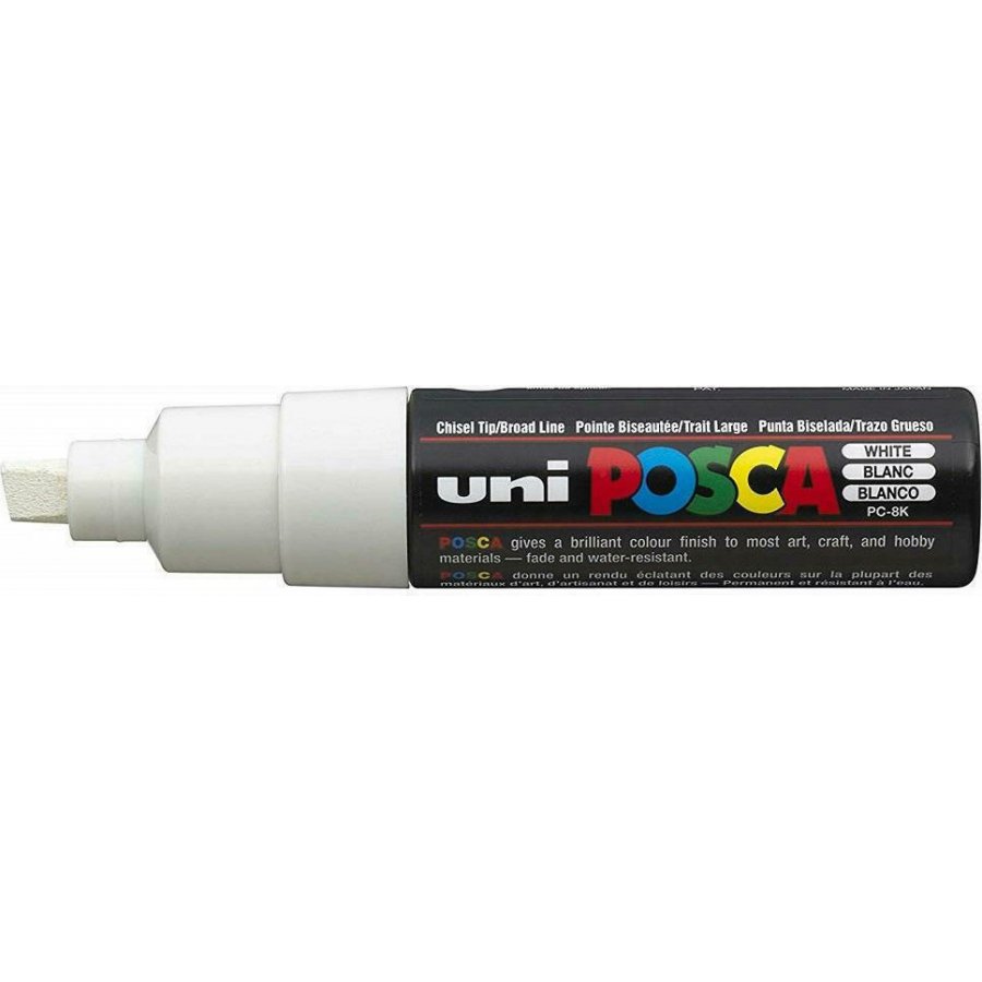 Uni-Ball Posca Ανεξίτηλος Μαρκαδόρος 8mm Λευκός (PC8K) Uni-Ball Posca Ανεξίτηλος Μαρκαδόρος 8mm Λευκός (PC8K)