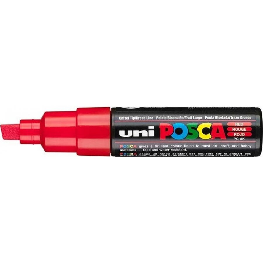 Uni-Ball Posca Ανεξίτηλος Μαρκαδόρος 8mm Κόκκινος (PC8K) Uni-Ball Posca Ανεξίτηλος Μαρκαδόρος 8mm Κόκκινος (PC8K)