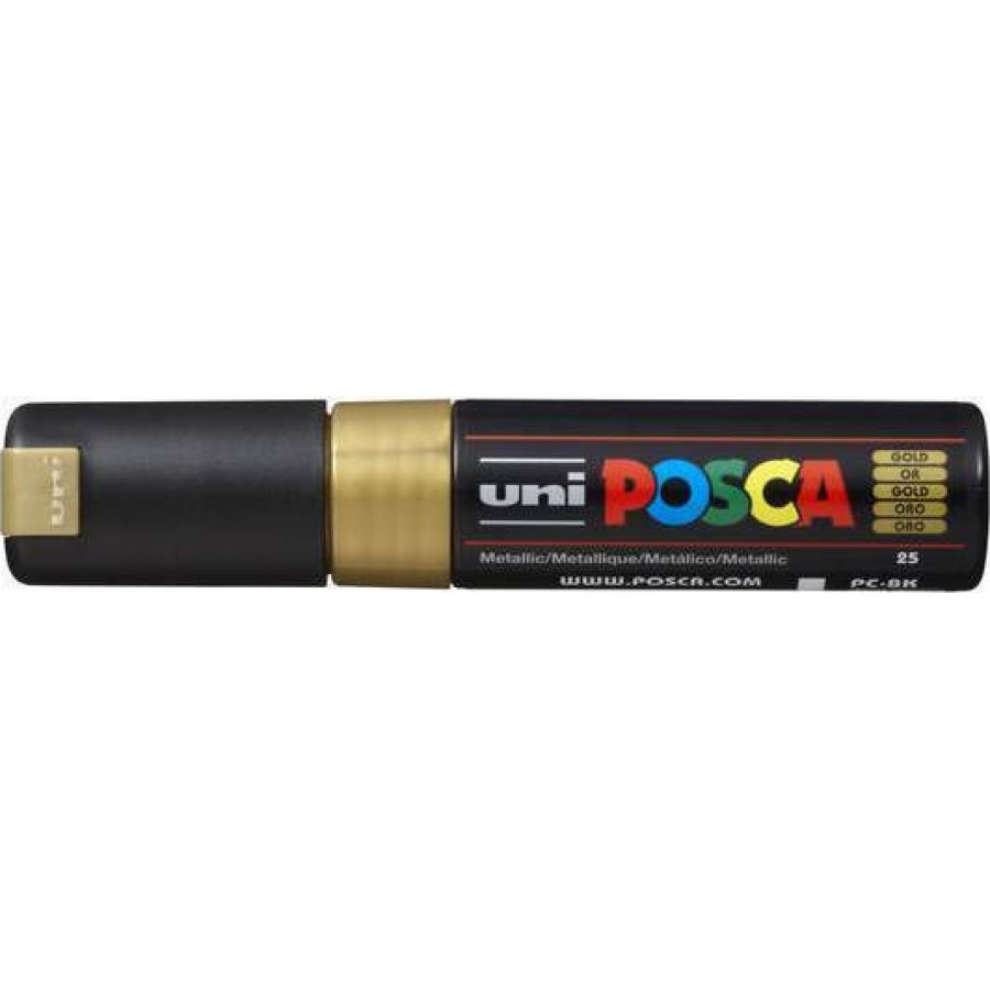 Uni-Ball Posca Ανεξίτηλος Μαρκαδόρος 8mm Χρυσός (PC8K) Uni-Ball Posca Ανεξίτηλος Μαρκαδόρος 8mm Χρυσός (PC8K)