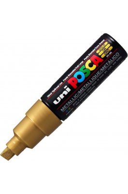 Uni-Ball Posca Ανεξίτηλος Μαρκαδόρος 8mm Χρυσός (PC8K)