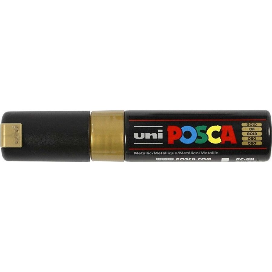 Uni-Ball Posca Ανεξίτηλος Μαρκαδόρος 8mm Χρυσός (PC8K) Uni-Ball Posca Ανεξίτηλος Μαρκαδόρος 8mm Χρυσός (PC8K)