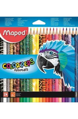 Maped Color'Peps Animals Σετ Ξυλομπογιές 24τμχ (832224)