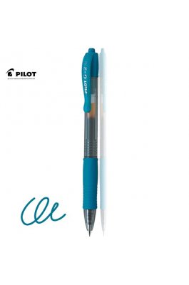 Pilot Στυλό Gel 0.7mm με Γαλάζιο Mελάνι G-2 (BLG27LB)