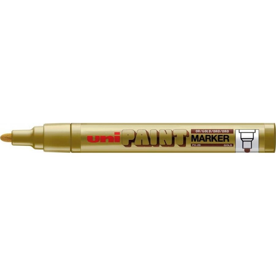 Uni-Ball Paint Ανεξίτηλος 2.2mm Χρυσό Μεταλλικο (PX20) Uni-Ball Paint Ανεξίτηλος 2.2mm Χρυσό Μεταλλικο (PX20)
