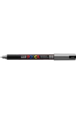 Uni-Ball Posca Μαρκαδόρος Σχεδίου 0.7mm Ασημί (PC1MR) Uni-Ball Posca Μαρκαδόρος Σχεδίου 0.7mm Ασημί (PC1MR)
