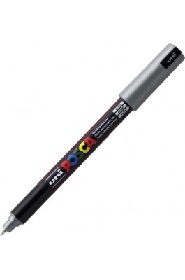 Uni-Ball Posca Μαρκαδόρος Σχεδίου 0.7mm Ασημί (PC1MR) Uni-Ball Posca Μαρκαδόρος Σχεδίου 0.7mm Ασημί (PC1MR)