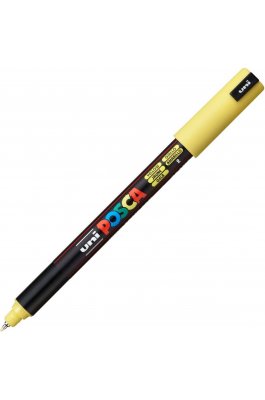 Uni-Ball Posca Μαρκαδόρος Σχεδίου 0.7mm Κίτρινος (PC1MR)