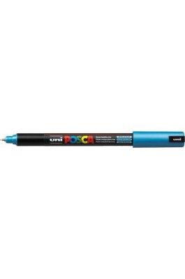 Uni-Ball Posca Μαρκαδόρος Σχεδίου 0.7mm Σιέλ Μεταλλικό (PC1MR)