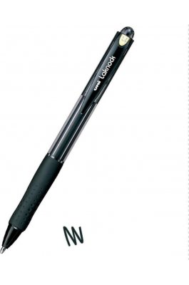 Uni-Ball Στυλό Ballpoint 1.4mm με Μαύρο Mελάνι Laknock SN-100