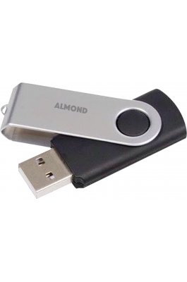 Almond Twister 16GB USB 2.0 Stick Μαύρο (43USB16M) Almond Twister 16GB USB 2.0 Stick Μαύρο (43USB16M)