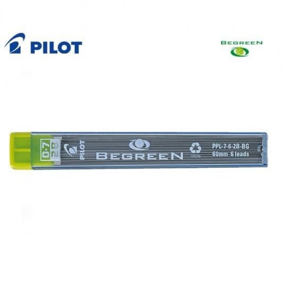 Pilot 10 Μύτες Μολυβιού Begreen Πάχους 0.7mm Τύπου 2B (PPL72BBG) Pilot 10 Μύτες Μολυβιού Begreen Πάχους 0.7mm Τύπου 2B (PPL72BBG)