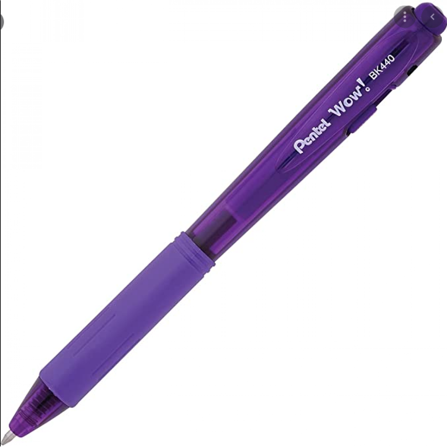 Pentel Στυλό Ballpoint 1.0mm με Μαύρο Mωβ Wow! BK440