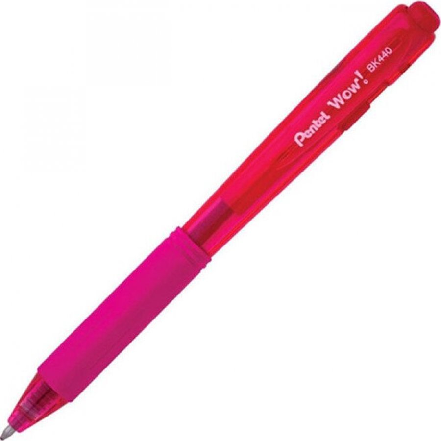 Pentel Στυλό Ballpoint 1.0mm με Ροζ Mελάνι Wow! BK440 Pentel Στυλό Ballpoint 1.0mm με Ροζ Mελάνι Wow! BK440