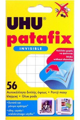 UHU Κόλλα Αυτοκόλλητο Patafix Invisible 56 Glue Pads για Γυαλί UHU Κόλλα Αυτοκόλλητο Patafix Invisible 56 Glue Pads για Γυαλί