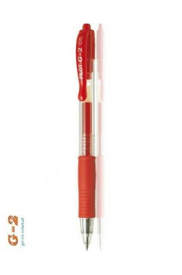 Pilot Στυλό Gel 0.5mm με Κόκκινο Mελάνι G-2c (BLG25R)