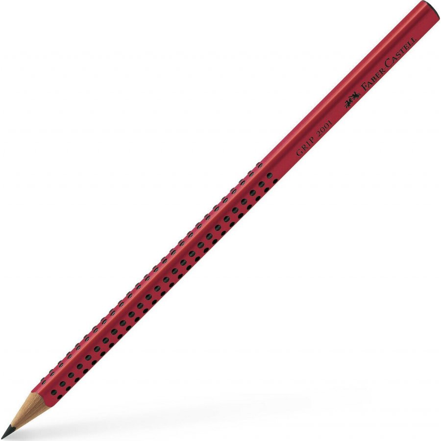 Faber-Castell Grip 2001 Μολύβι 2B Κόκκινο Faber-Castell Grip 2001 Μολύβι 2B Κόκκινο