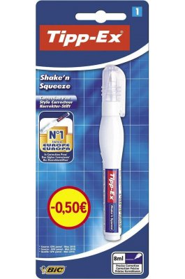 Tipp-ex Shake N Squeeze Διορθωτικό Στυλό 8ml Tipp-ex Shake N Squeeze Διορθωτικό Στυλό 8ml