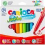 Carioca Jumbo Πλενόμενοι Μαρκαδόροι Ζωγραφικής Χονδροί σε 12 Χρώματα (40569) Carioca Jumbo Πλενόμενοι Μαρκαδόροι Ζωγραφικής Χονδροί σε 12 Χρώματα (40569)
