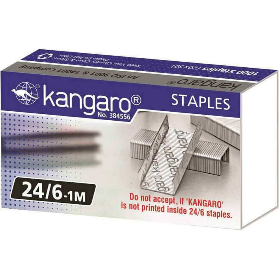 Kangaro Ανταλλακτικά Συρραπτικού 24/6 1000τμχ (384556) Kangaro Ανταλλακτικά Συρραπτικού 24/6 1000τμχ (384556)