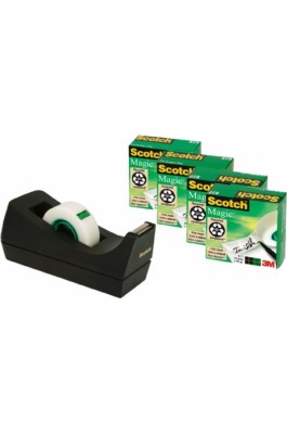 3M Βάση με Σελοτέιπ Scotch C38 Μαύρη + 4 Ταινίες (076810138)