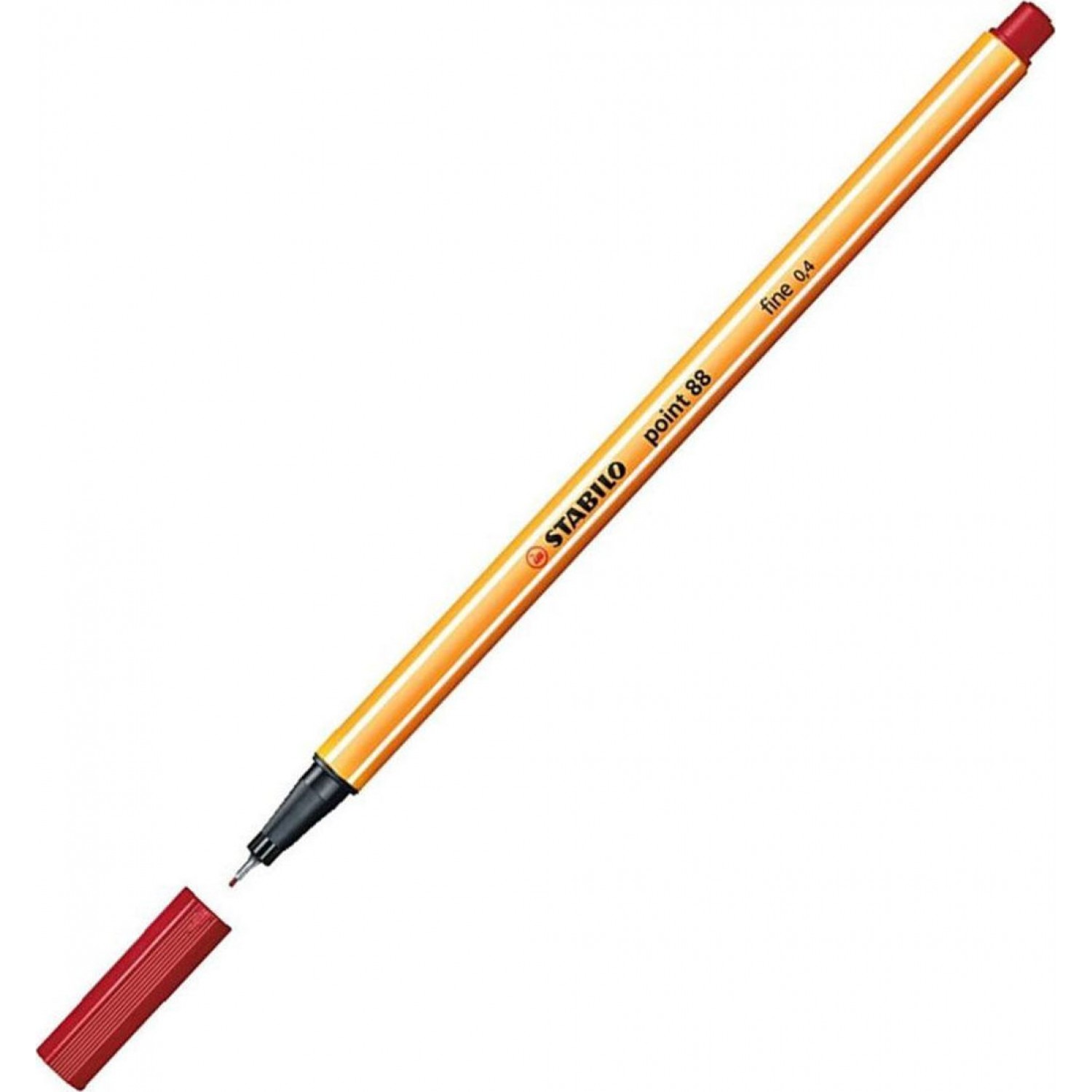 Stabilo Point 88 Μαρκαδόρος Σχεδίου 0.4mm Μπορντώ (88/50)