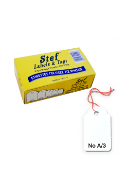 Stef Ετικέτες Κρεμαστές 21x35mm ΝοΑ/3 100 Τεμάχια (561033) Stef Ετικέτες Κρεμαστές 21x35mm ΝοΑ/3 100 Τεμάχια (561033)