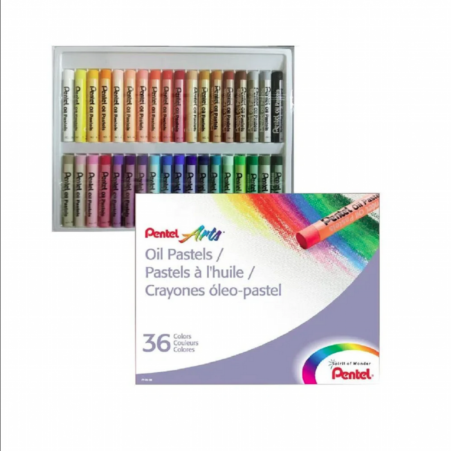 Pentel Λαδοπαστέλ Arts Oil Pastels 36 Χρωμάτων (PHN36U)