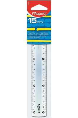 Maped Χάρακας Πλαστικός Διάφανος Cristal Eco 15cm