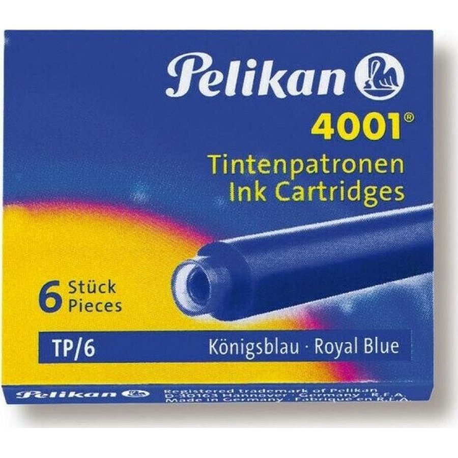 Pelikan Ανταλλακτικό Μελάνι για Πένα Μπλε 6τμχ Pelikan Ανταλλακτικό Μελάνι για Πένα Μπλε 6τμχ