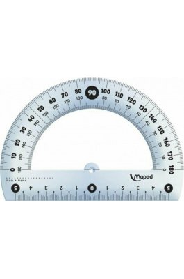 Maped Μοιρογνωμόνιο Πλαστικό Διάφανο Essential Cristal 12cm Maped Μοιρογνωμόνιο Πλαστικό Διάφανο Essential Cristal 12cm