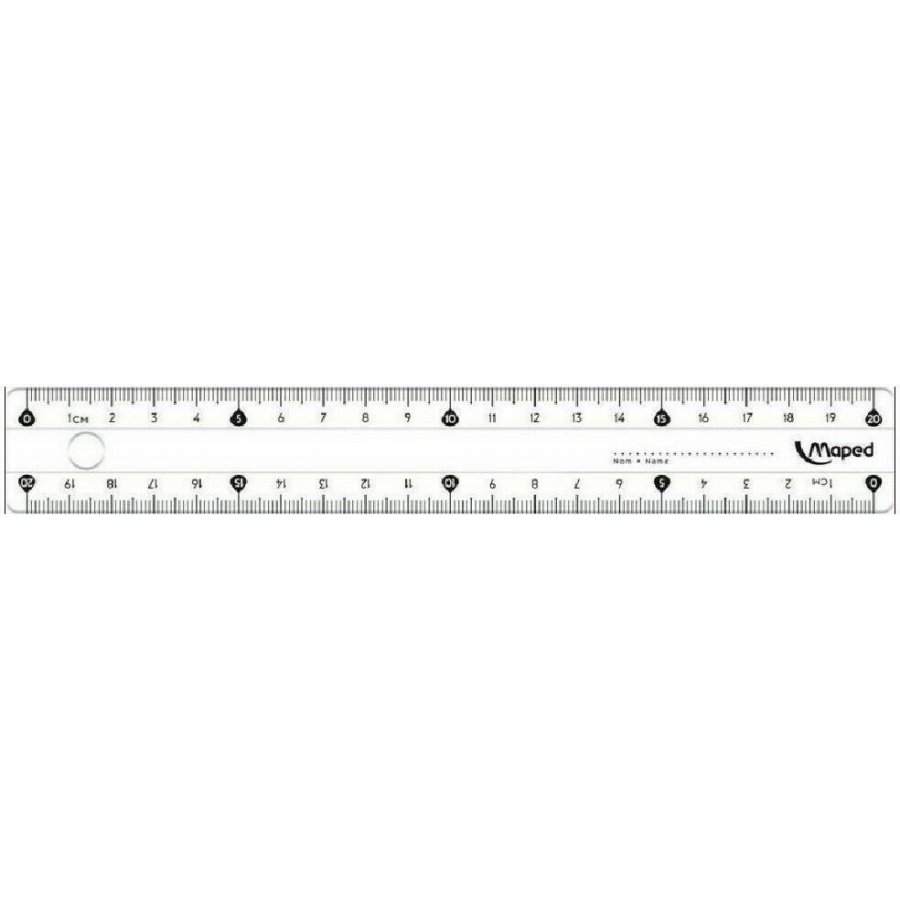 Maped Χάρακας Πλαστικός Διάφανος 20cm Cristal Eco (SP14611202) Maped Χάρακας Πλαστικός Διάφανος 20cm Cristal Eco (SP14611202)