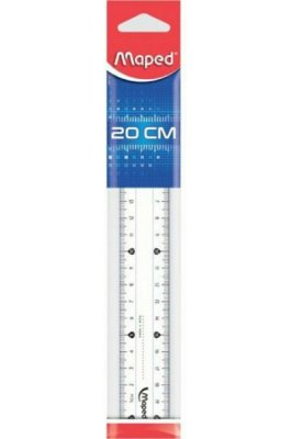 Maped Χάρακας Πλαστικός Διάφανος 20cm Cristal Eco (SP14611202)
