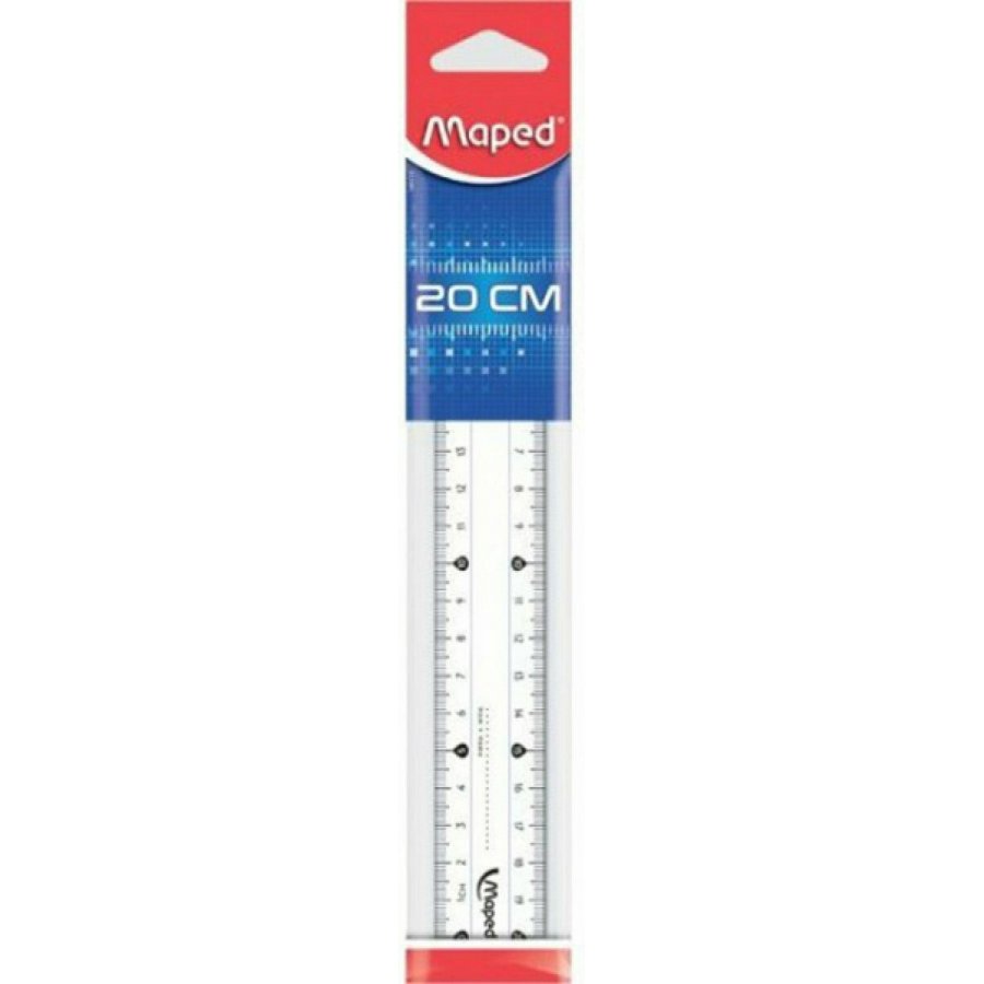 Maped Χάρακας Πλαστικός Διάφανος 20cm Cristal Eco (SP14611202) Maped Χάρακας Πλαστικός Διάφανος 20cm Cristal Eco (SP14611202)