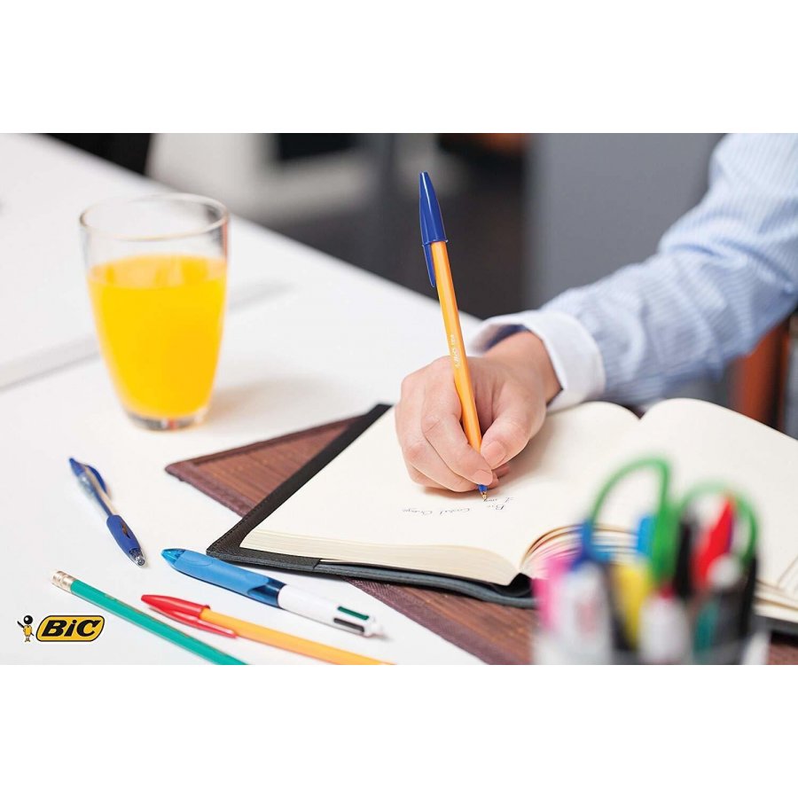 Bic Στυλό Ballpoint 0.8mm με Μπλε Mελάνι Orange Original Fine Bic Στυλό Ballpoint 0.8mm με Μπλε Mελάνι Orange Original Fine