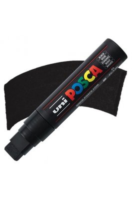 Uni-Ball Posca Ανεξίτηλος Μαρκαδόρος 15mm Μαύρος ( PC17K)