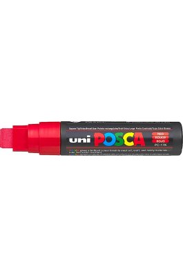 Uni-Ball Posca Ανεξίτηλος Μαρκαδόρος 15mm Κόκκινος (PC17K)