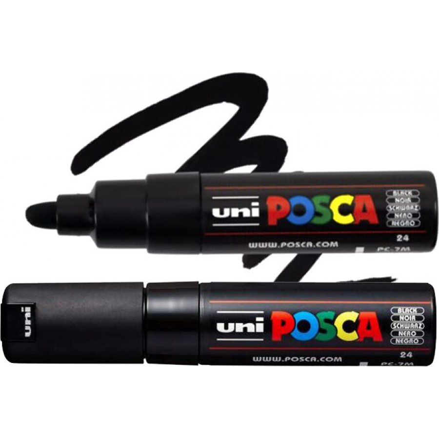 Uni-Ball Posca Ανεξίτηλος Μαρκαδόρος 4.5 - 5.5mm Μαύρος (PC7M) Uni-Ball Posca Ανεξίτηλος Μαρκαδόρος 4.5 - 5.5mm Μαύρος (PC7M)