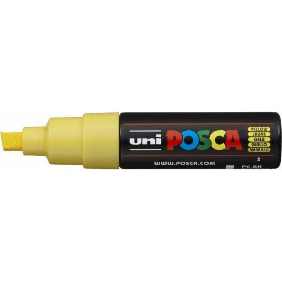 Uni-Ball Posca Ανεξίτηλος Μαρκαδόρος 8mm Κίτρινος (PC8K) Uni-Ball Posca Ανεξίτηλος Μαρκαδόρος 8mm Κίτρινος (PC8K)
