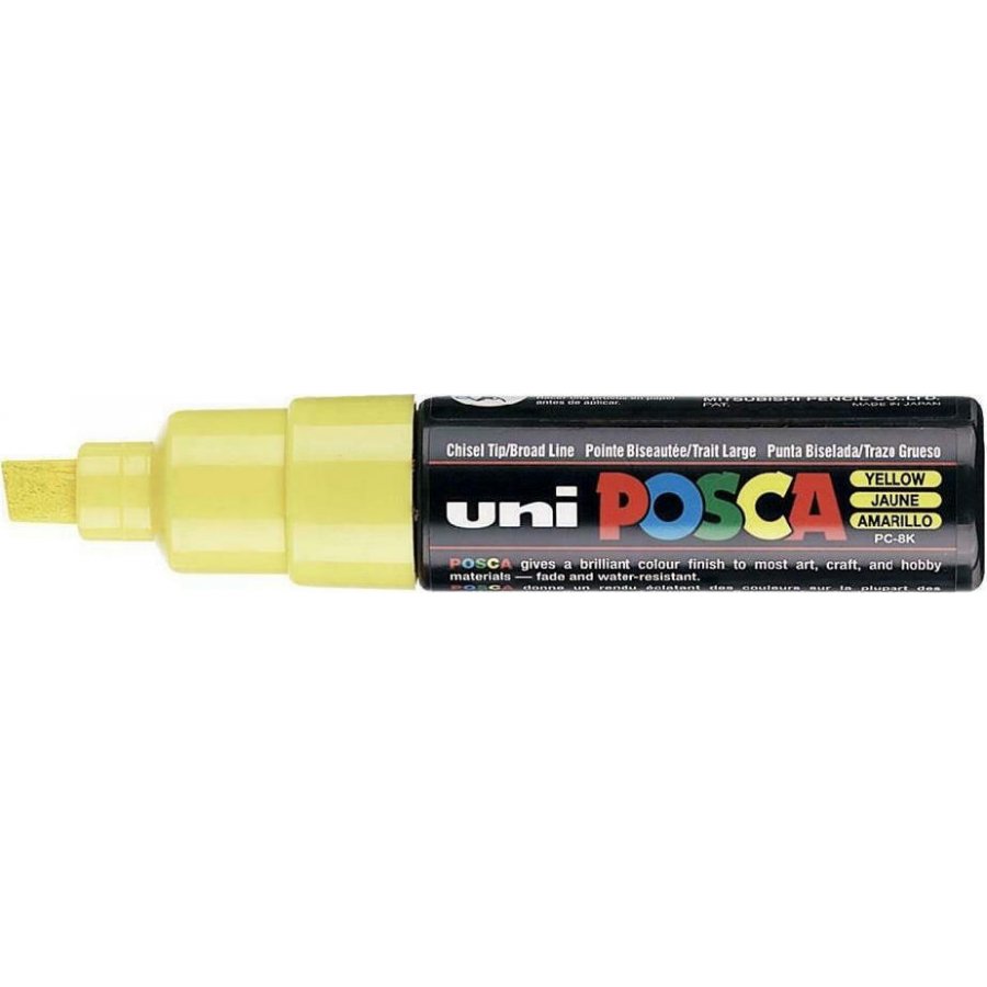 Uni-Ball Posca Ανεξίτηλος Μαρκαδόρος 8mm Κίτρινος (PC8K) Uni-Ball Posca Ανεξίτηλος Μαρκαδόρος 8mm Κίτρινος (PC8K)