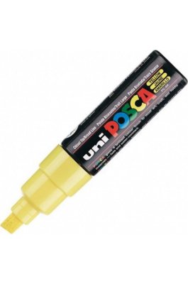 Uni-Ball Posca Ανεξίτηλος Μαρκαδόρος 8mm Κίτρινος (PC8K)