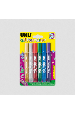 Uhu Glitter Glue 6X10ml (39017) Uhu Glitter Glue 6X10ml (39017)